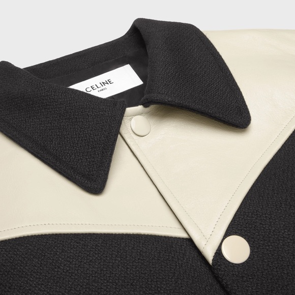 Celine x Hedi Slimane Black Western Teddy Varsity Jacket US L / EUR 54 - Picture 3 of 10